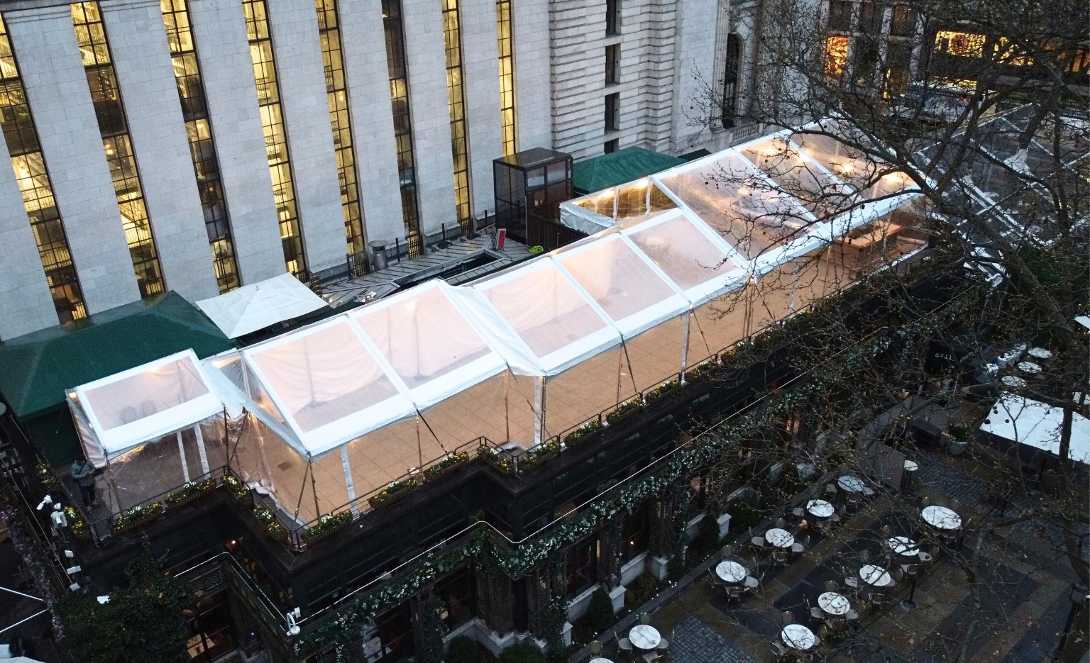 Rooftop Events in New York City: A Unique Experience Under Clear Top Tents