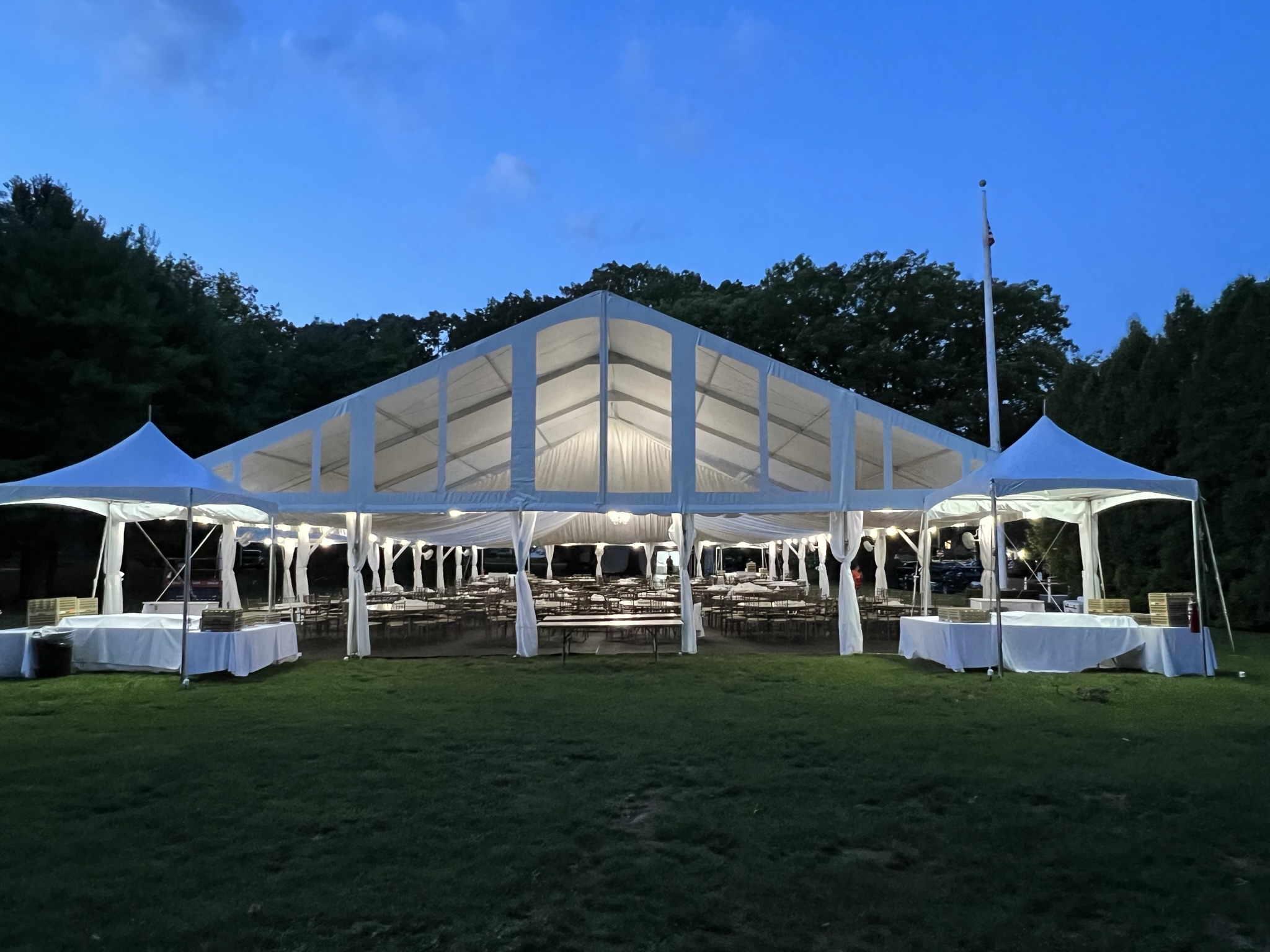 Clearspan structure tent